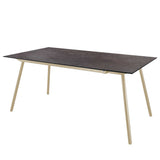 Schaffner Locarno table repas 160x90cm Sable Pastel 15 Déco Cooperfield dc 