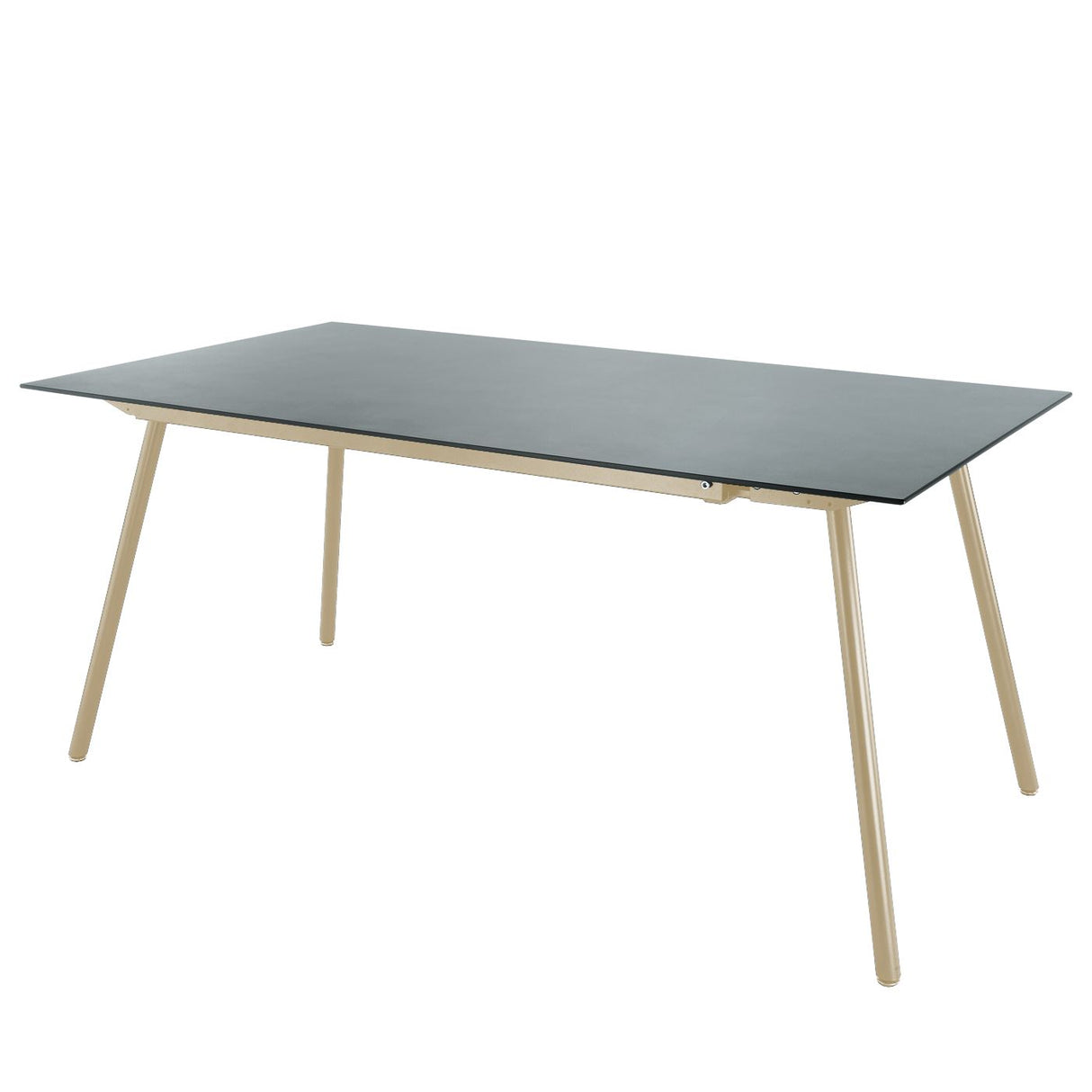 Schaffner Locarno table repas 160x90cm Sable Pastel 15 Gris Argent 78 