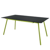 Schaffner Locarno table repas 160x90cm Vert Pastel 64 Anthracite 77 