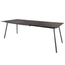 Schaffner Locarno table repas extensible 160/220x90cm Anthracite 77 Déco Cooperfield dc 