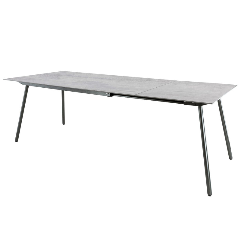 Schaffner Locarno table repas extensible 160/220x90cm Anthracite 77 Déco Stromboli Clair db 