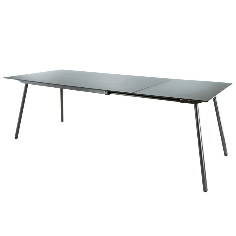 Schaffner Locarno table repas extensible 160/220x90cm Anthracite 77 Gris Argent 78 