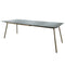 Schaffner Locarno table repas extensible 160/220x90cm Champagne 85 Gris Argent 78 