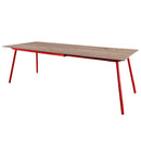 Schaffner Locarno table repas extensible 160/220x90cm Rouge 30 Déco Chêne de 
