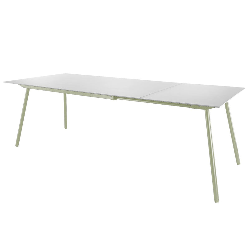 Schaffner Locarno table repas extensible 160/220x90cm Vert Pastel 64 Blanc 90 