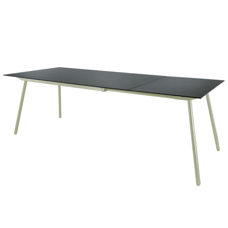 Schaffner Locarno table repas extensible 160/220x90cm Vert Pastel 64 Graphite 73 