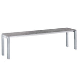 Schaffner Luzern Banc 160x32cm Acier Inox 05 Déco Béton dd 