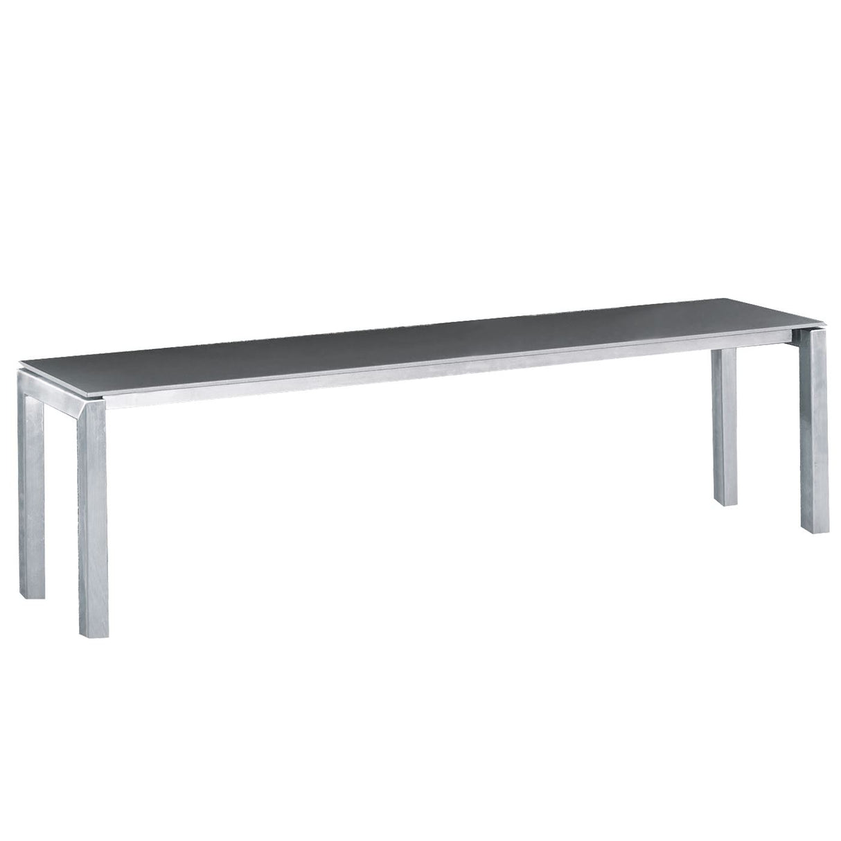 Schaffner Luzern Banc 160x32cm Acier Inox 05 Graphite 73 