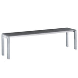 Schaffner Luzern Banc 160x32cm Acier Inox 05 Graphite 73 