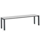 Schaffner Luzern Banc 160x32cm Anthracite 77 Blanc 90 