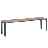 Schaffner Luzern Banc 160x32cm Anthracite 77 Déco Chêne de 
