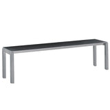 Schaffner Luzern Banc 160x32cm Gris argent 78 Anthracite 77 