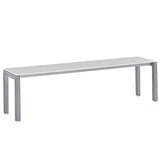 Schaffner Luzern Banc 160x32cm Gris argent 78 Blanc 90 