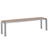 Schaffner Luzern Banc 160x32cm Gris argent 78 Déco Chêne de 