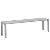 Schaffner Luzern Banc 160x32cm Gris argent 78 Déco Stromboli Clair db 