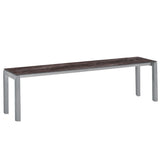 Schaffner Luzern Banc 160x32cm Gris argent 78 Déco Stromboli Foncé da 