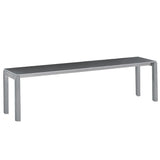 Schaffner Luzern Banc 160x32cm Gris argent 78 Graphite 73 