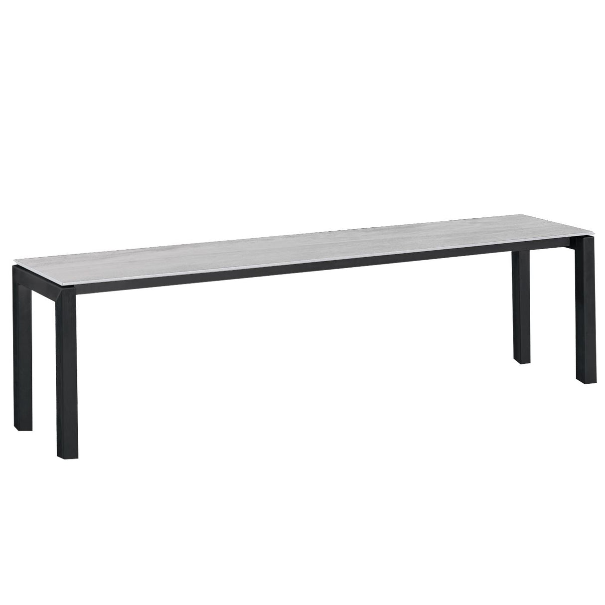 Schaffner Luzern Banc 160x32cm Noir 91 Déco Stromboli Clair db 