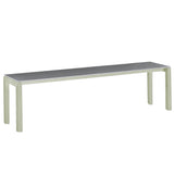 Schaffner Luzern Banc 160x32cm Vert Pastel 64 Gris Argent 78 