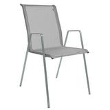 Schaffner Luzern Fauteuil repas empilable Gris Argent 78 Gris 20 