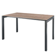 Schaffner Luzern table repas 140x80cm Anthracite 77 Déco Chêne de 