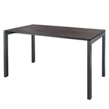 Schaffner Luzern table repas 160x90cm Anthracite 77 Déco Cooperfield dc 