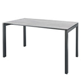 Schaffner Luzern table repas 160x90cm Anthracite 77 Déco Stromboli Clair db 