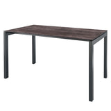 Schaffner Luzern table repas 160x90cm Anthracite 77 Déco Stromboli Foncé da 