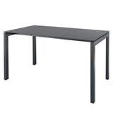 Schaffner Luzern table repas 160x90cm Anthracite 77 Graphite 73 