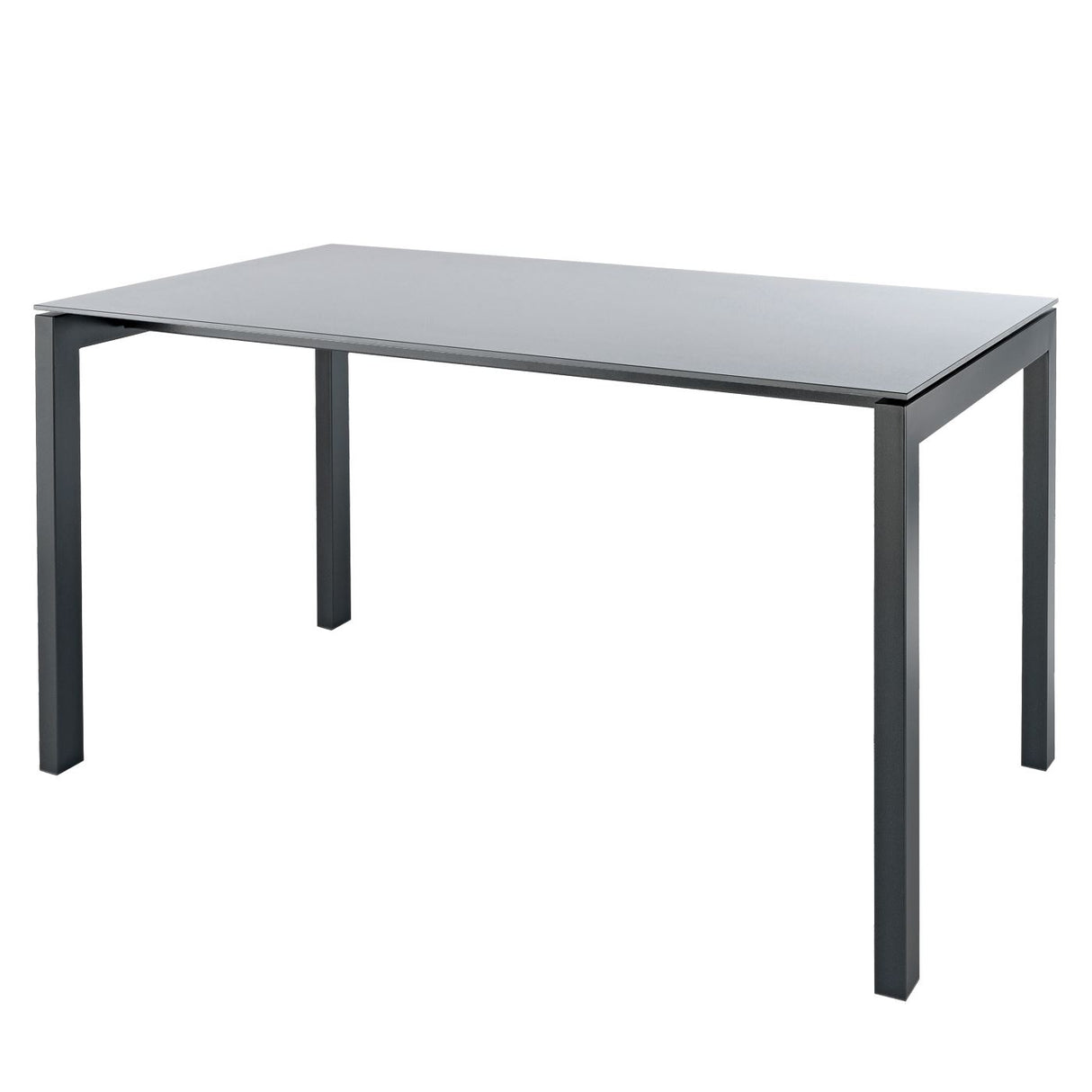 Schaffner Luzern table repas 160x90cm Anthracite 77 Gris Argent 78 