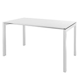 Schaffner Luzern table repas 160x90cm Blanc 90 Blanc 90 