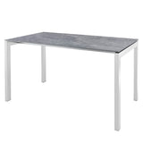 Schaffner Luzern table repas 160x90cm Blanc 90 Déco Béton dd 