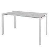 Schaffner Luzern table repas 160x90cm Blanc 90 Déco Stromboli Clair db 