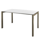 Schaffner Luzern table repas 160x90cm Champagne 85 Blanc 90 