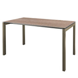 Schaffner Luzern table repas 160x90cm Champagne 85 Déco Chêne de 