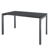 Schaffner Luzern table repas 160x90cm Graphite 73 Anthracite 77 