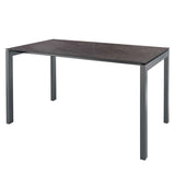 Schaffner Luzern table repas 160x90cm Graphite 73 Déco Cooperfield dc 