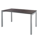 Schaffner Luzern table repas 160x90cm Gris argent 78 Déco Cooperfield dc 