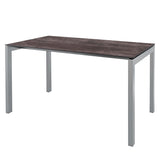 Schaffner Luzern table repas 160x90cm Gris argent 78 Déco Stromboli Foncé da 