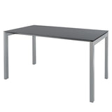 Schaffner Luzern table repas 160x90cm Gris argent 78 Graphite 73 
