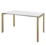 Schaffner Luzern table repas 160x90cm Marron Pastel 83 Blanc 90 