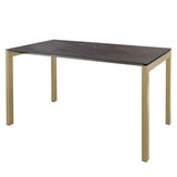 Schaffner Luzern table repas 160x90cm Marron Pastel 83 Déco Cooperfield dc 