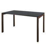 Schaffner Luzern table repas 160x90cm Moka 88 Anthracite 77 