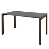 Schaffner Luzern table repas 160x90cm Moka 88 Graphite 73 