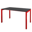 Schaffner Luzern table repas 160x90cm Rouge 30 Anthracite 77 