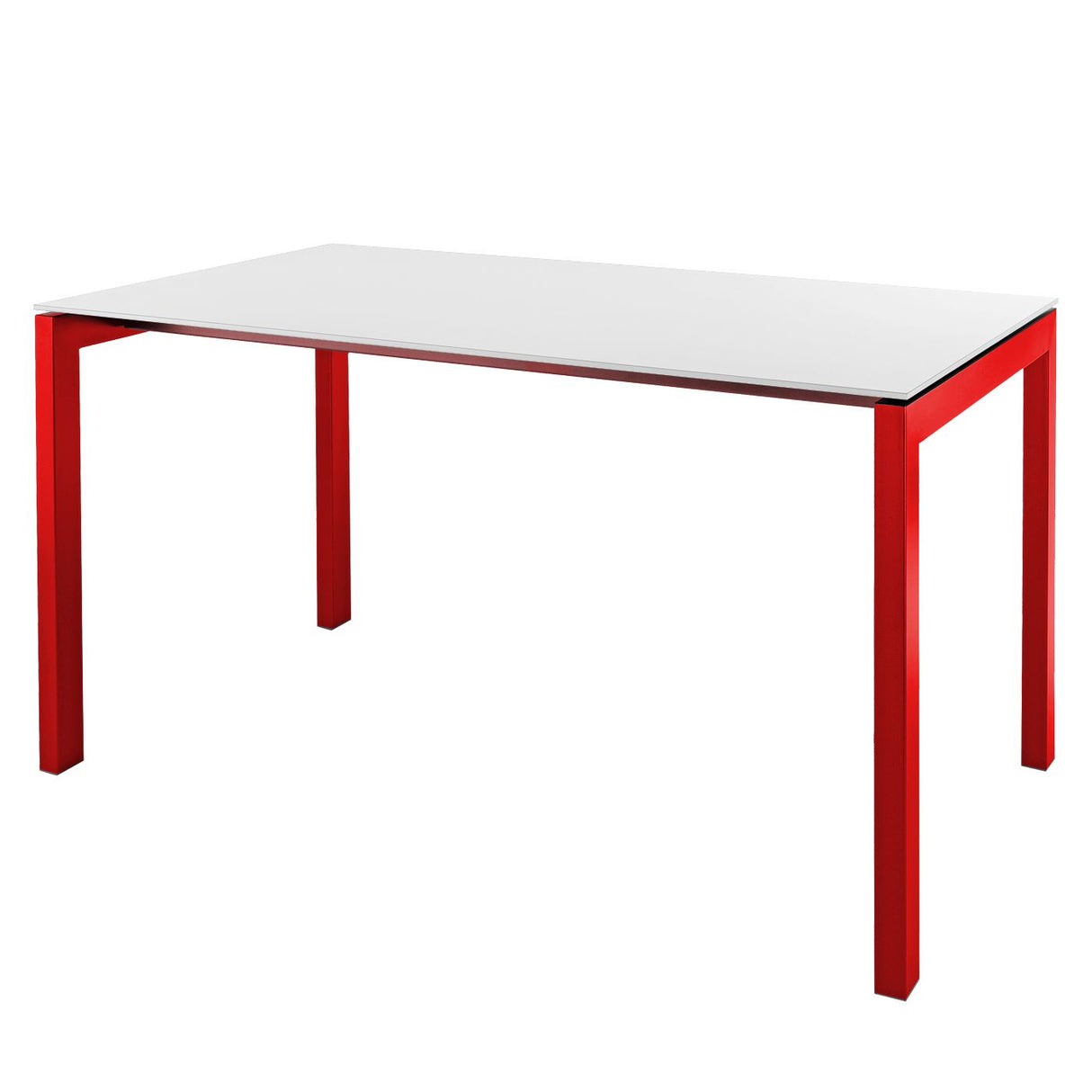 Schaffner Luzern table repas 160x90cm Rouge 30 Blanc 90 