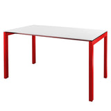 Schaffner Luzern table repas 160x90cm Rouge 30 Blanc 90 