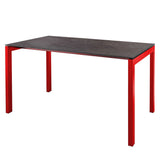 Schaffner Luzern table repas 160x90cm Rouge 30 Déco Cooperfield dc 