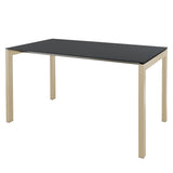 Schaffner Luzern table repas 160x90cm Sable Pastel 15 Anthracite 77 