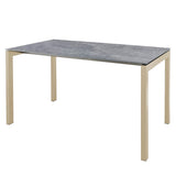 Schaffner Luzern table repas 160x90cm Sable Pastel 15 Déco Béton dd 